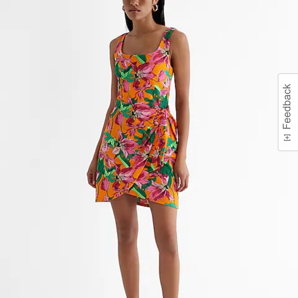 Floral tie dress! Perfect for summer!